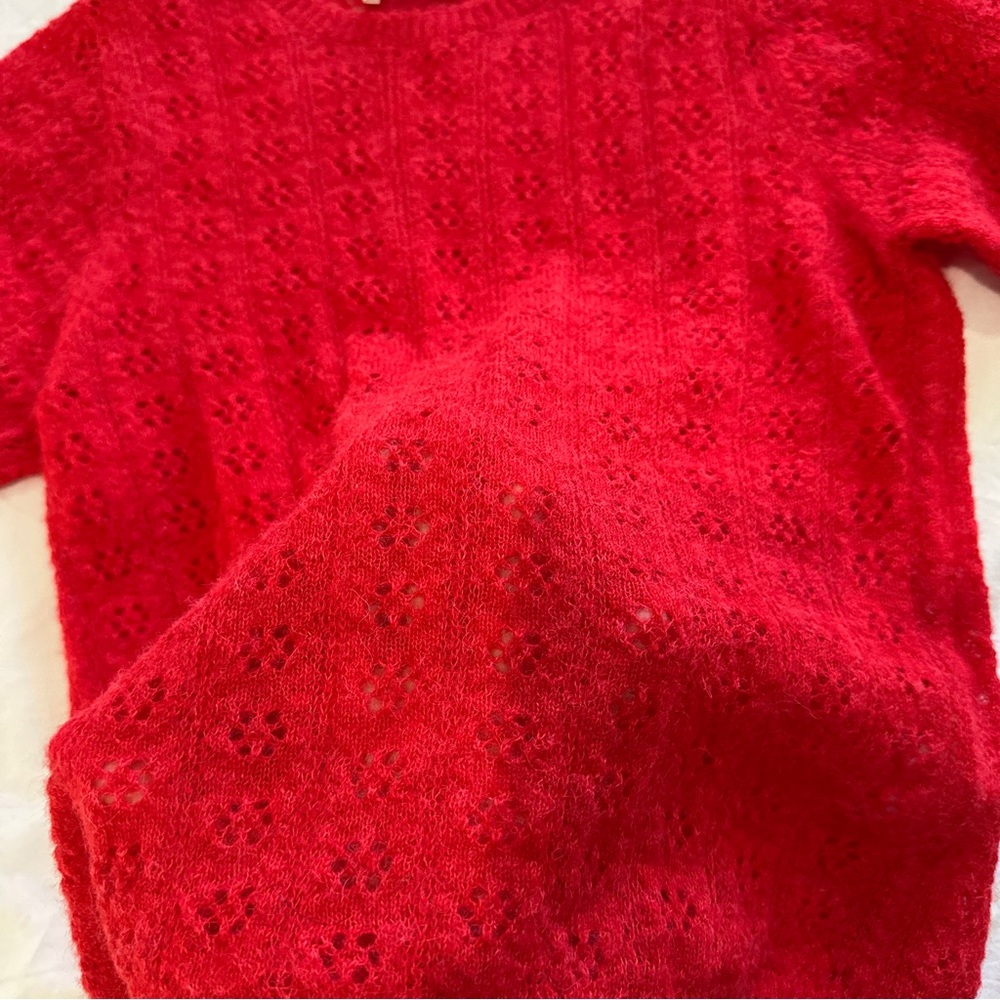 Doen Monica Sweater ~ Cherry Red - Picture 4 of 7